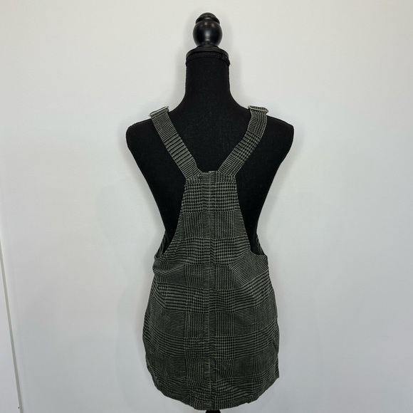Forever21 Green Cotton Sleeveless Overall Dress with Pockets - Picture 5 of 7